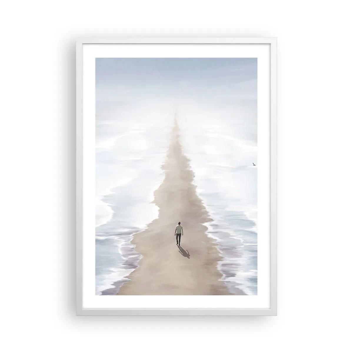 Affisch i vit ram - Ljus framtid - 50x70 cm