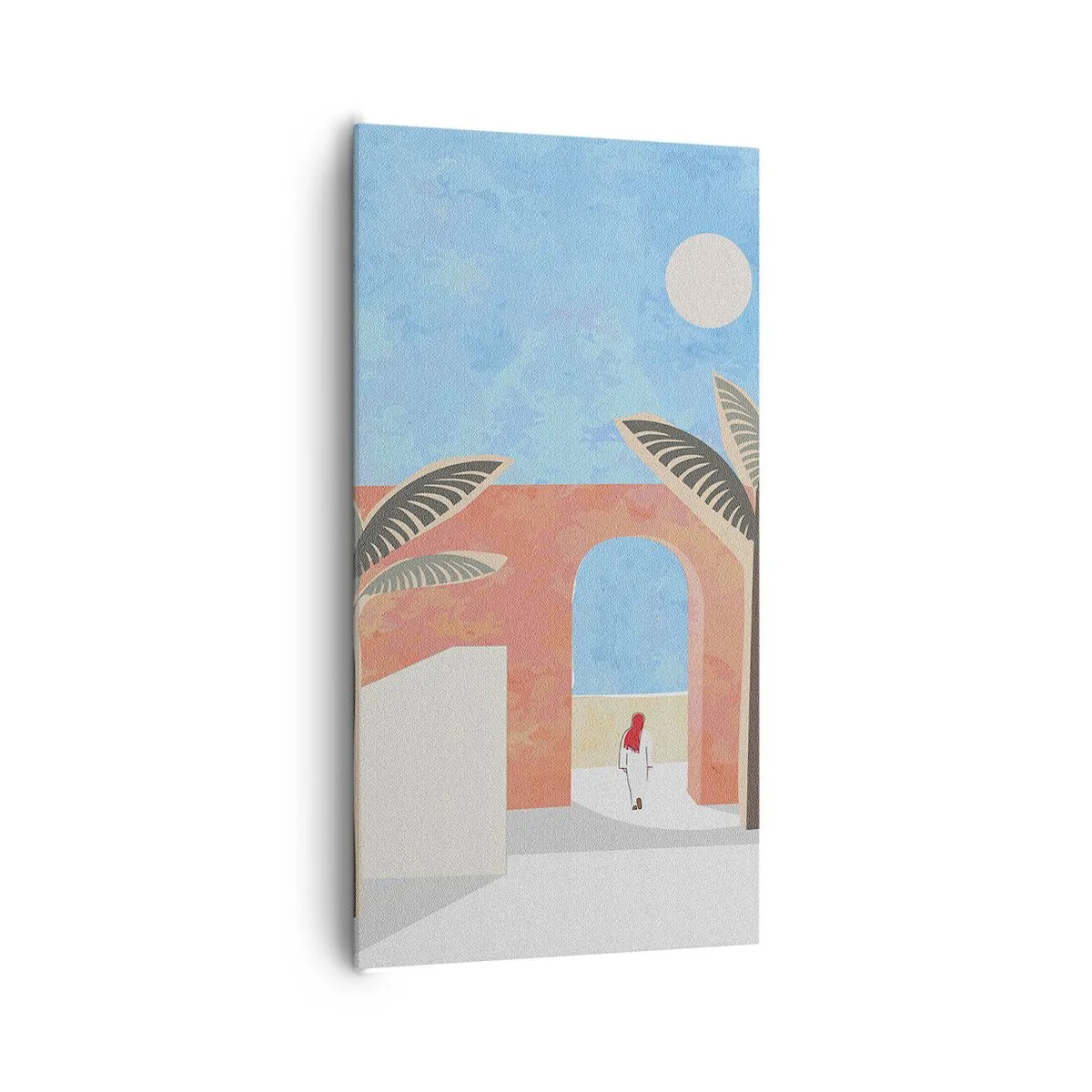 Canvastavla - Bild på duk - En arabisk dag - 65x120 cm