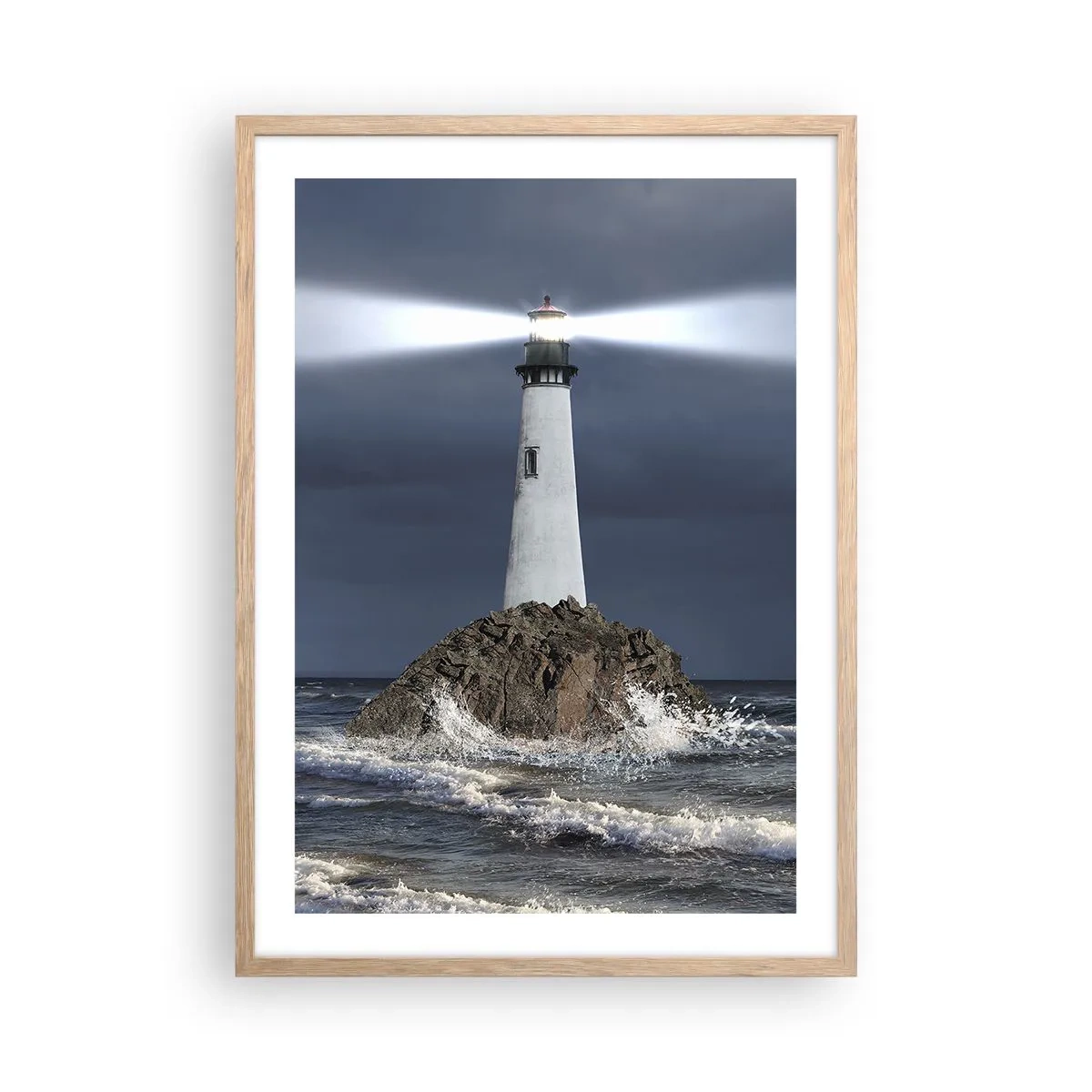 Affisch i ram av ljusek - Här...här...här! - 50x70 cm