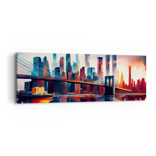 Canvastavla - Bild på duk - Fenomenala New York - 90x30 cm