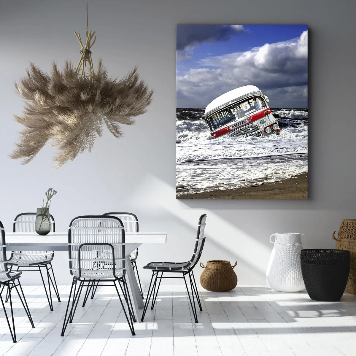 Canvastavla - Bild på duk - Förvånad? - 70x100 cm