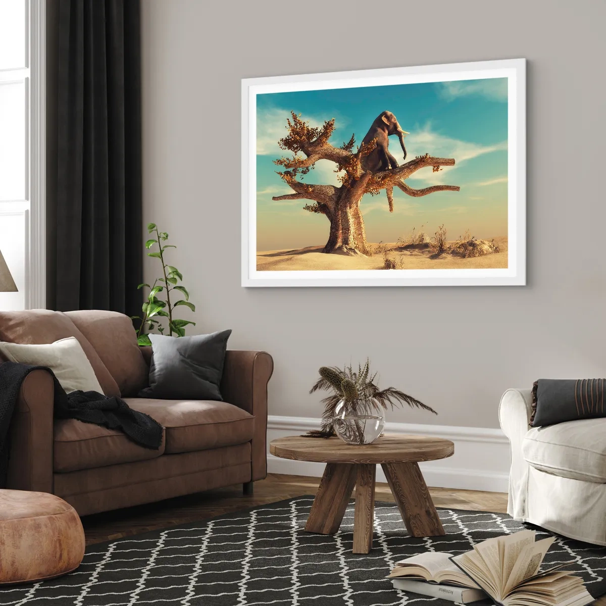 Affisch i vit ram - Ny synvinkel - 50x40 cm