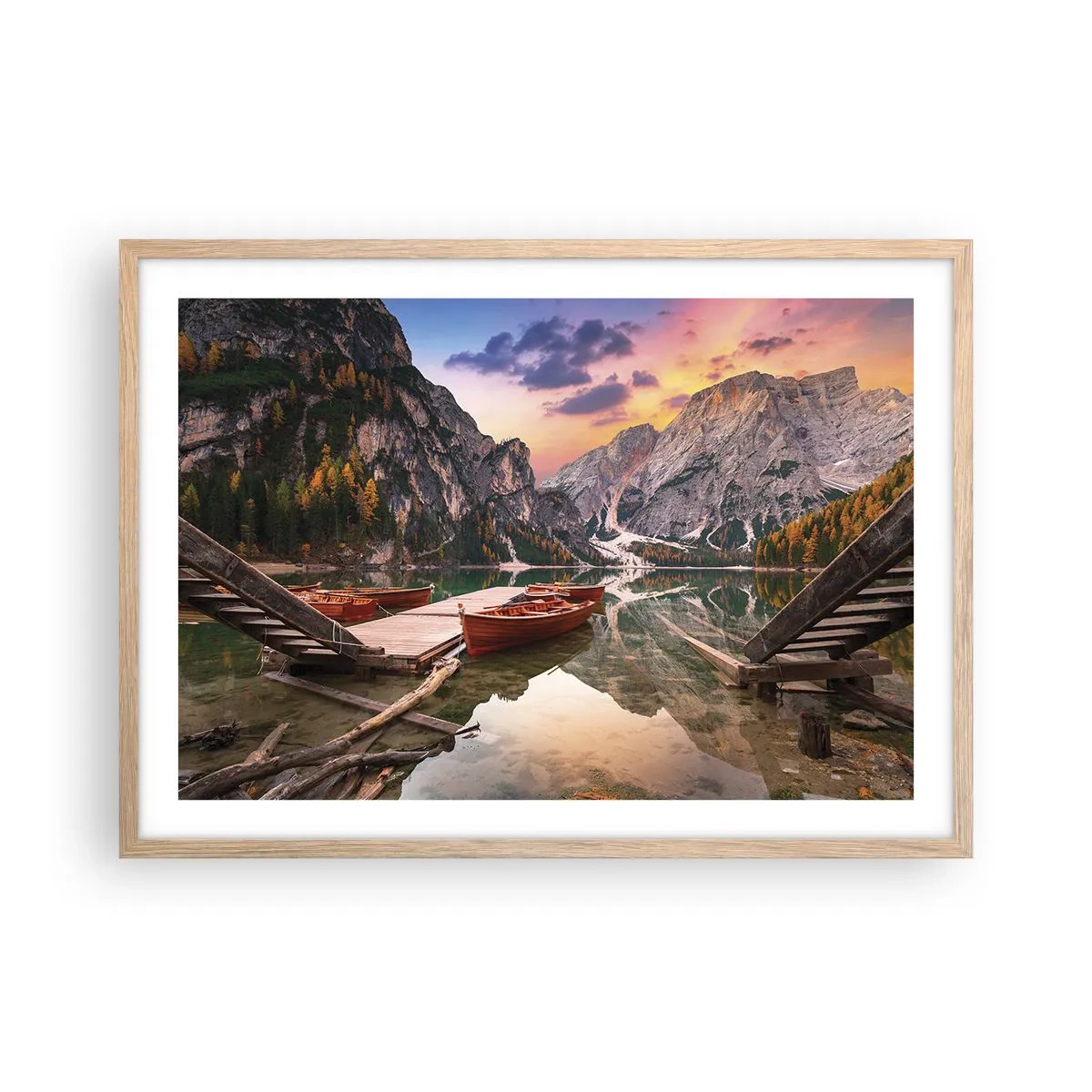 Affisch i ram av ljusek - Dagens löfte - 70x50 cm