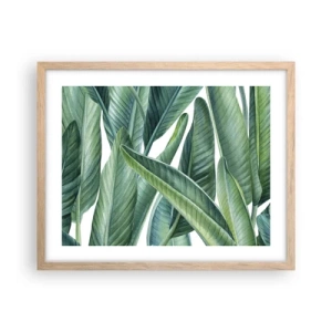 Affisch i ram av ljusek - Grönskan i sig själv - 50x40 cm