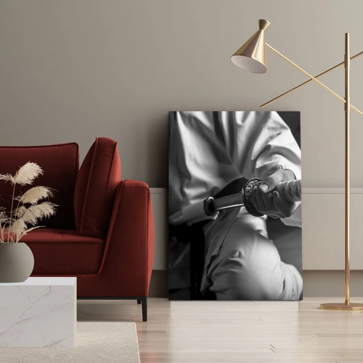 Canvastavla - Bild på duk - Kämpens själ - 70x100 cm