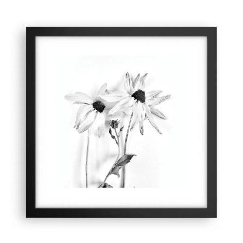 Affisch i svart ram - Ingen vill vara ensam - 30x30 cm