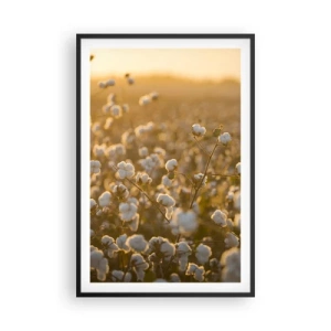 Affisch i svart ram - Fluffigt fält - 61x91 cm