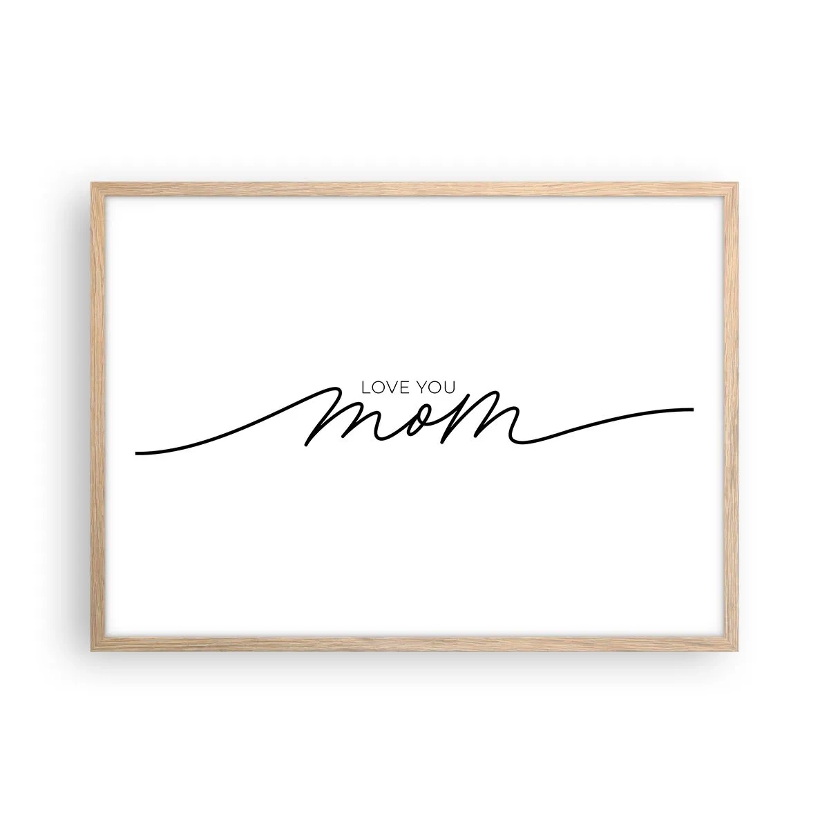 Affisch i ram av ljusek - Jag är mycket rörd - 70x50 cm