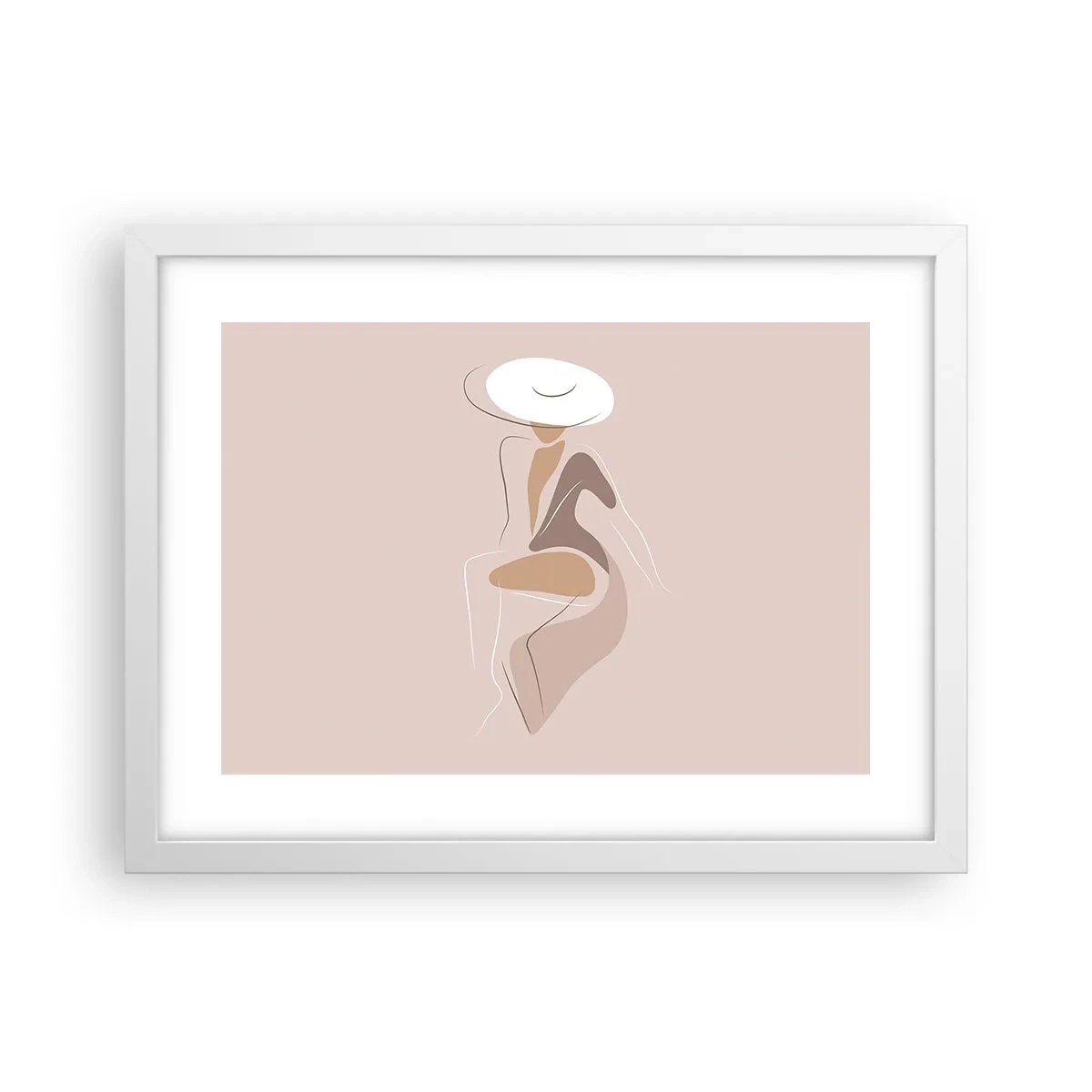 Affisch i vit ram - Att vara dam - 40x30 cm