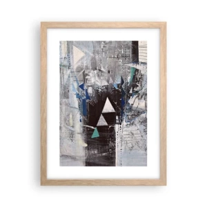 Affisch i ram av ljusek - Trianglarnas överordnade ordning - 30x40 cm