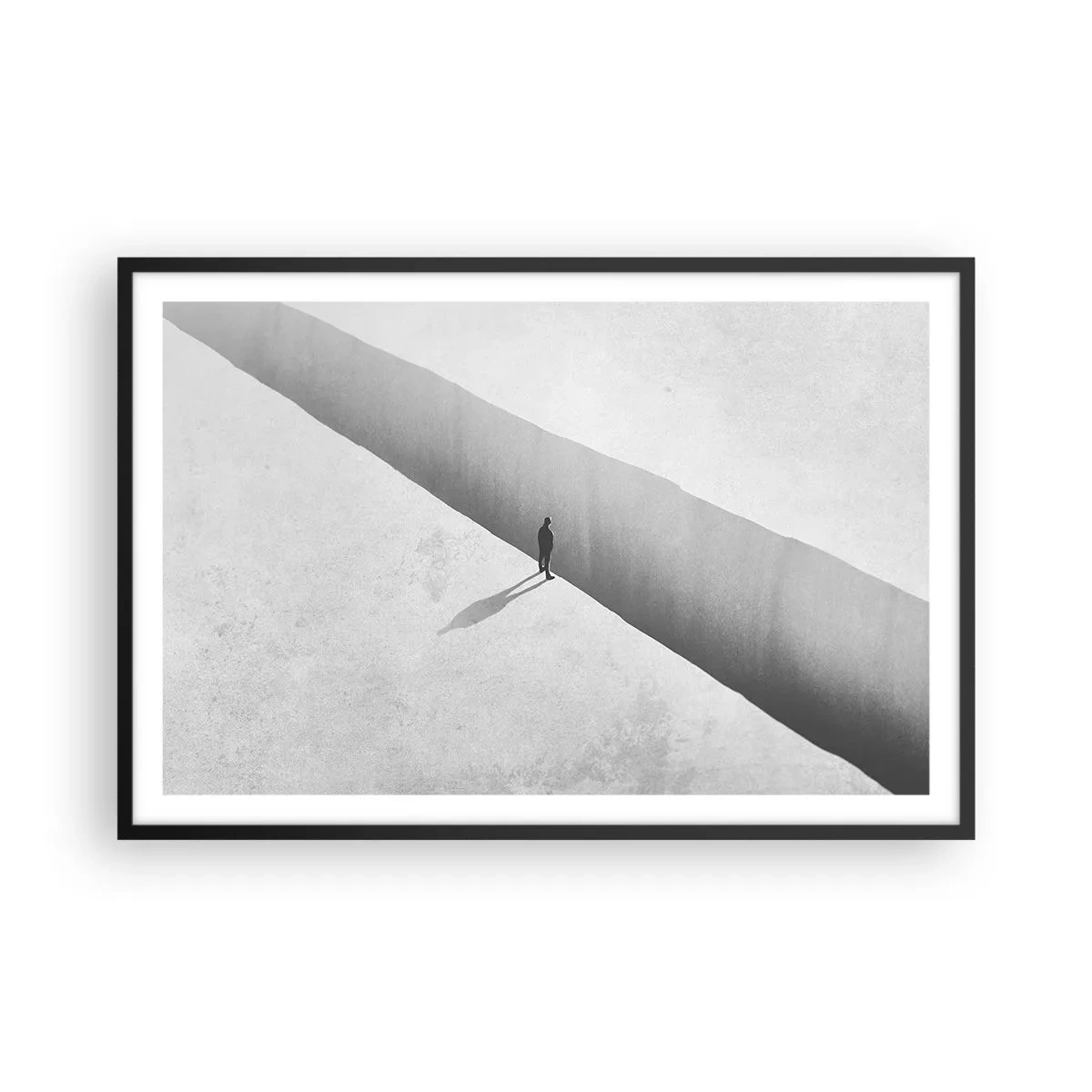 Affisch i svart ram - Tydligt mål - 91x61 cm