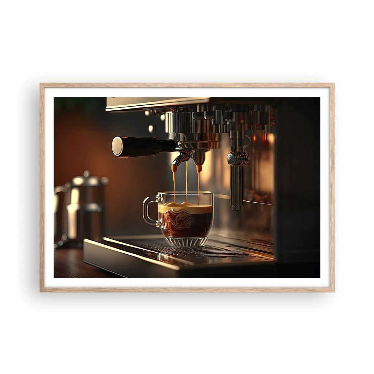 Affisch i ram av ljusek - En sensuell blandning - 100x70 cm