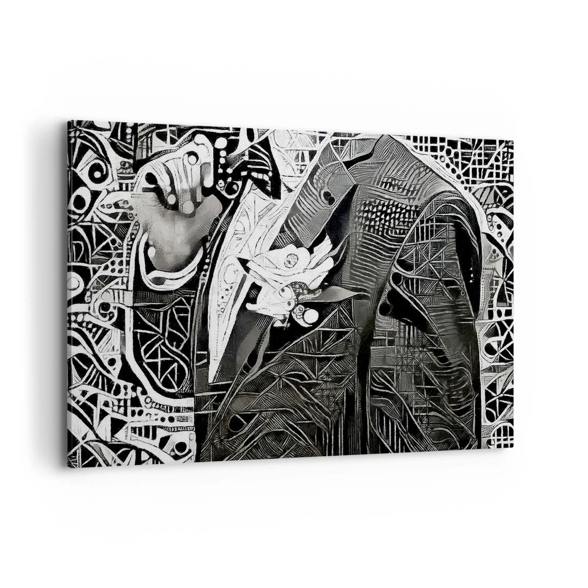 Canvastavla - Bild på duk - Gråmänniska? - 120x80 cm