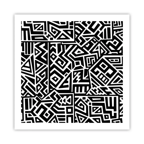 Affisch - Prekolumbisk komposition - 60x60 cm