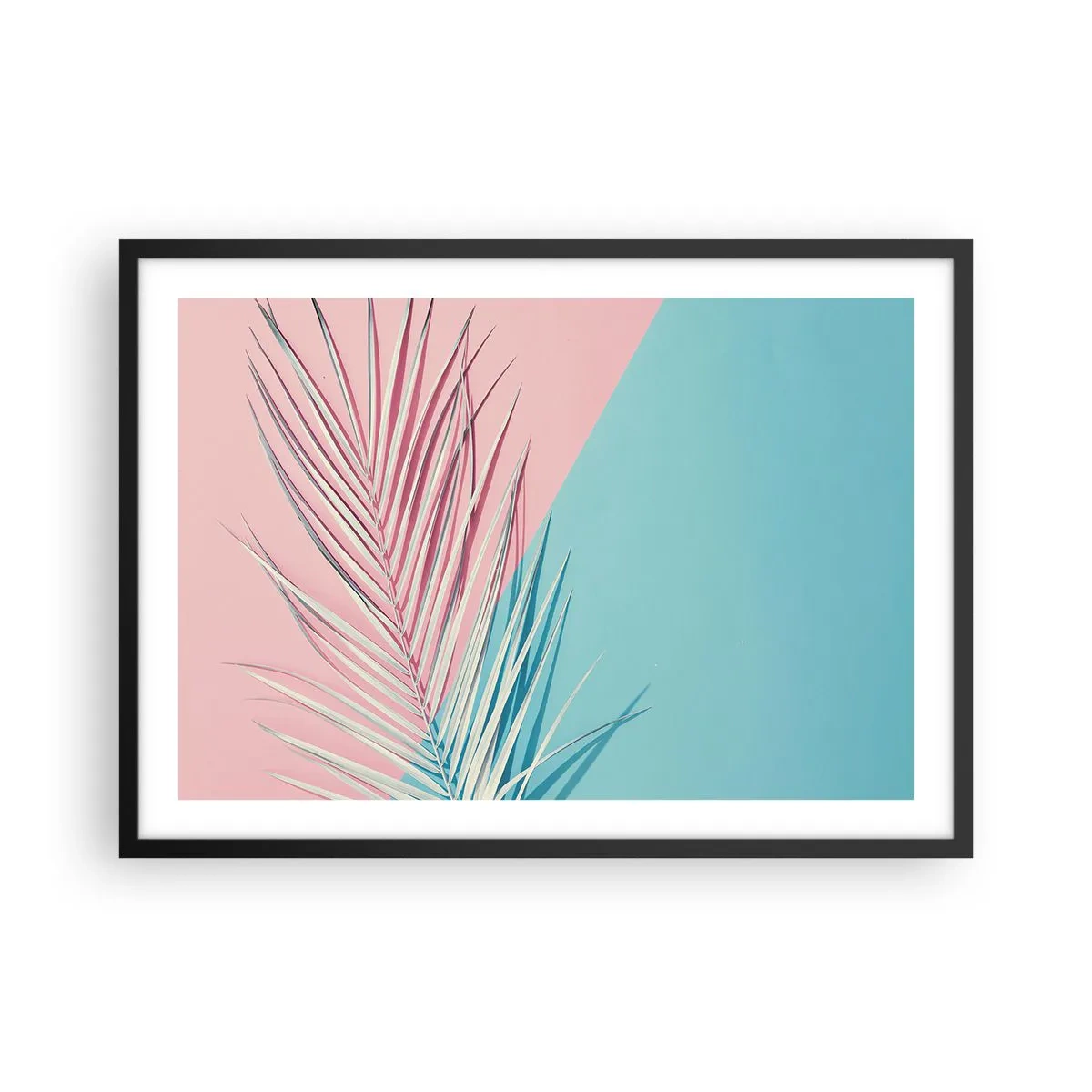 Affisch i svart ram - Tropisk impression - 70x50 cm