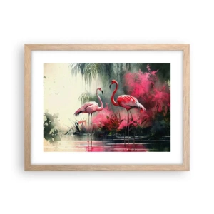 Affisch i ram av ljusek - En lektion i naturlig charm - 40x30 cm