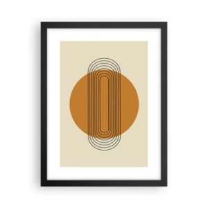 Affisch i svart ram - Perfekt plan - 30x40 cm