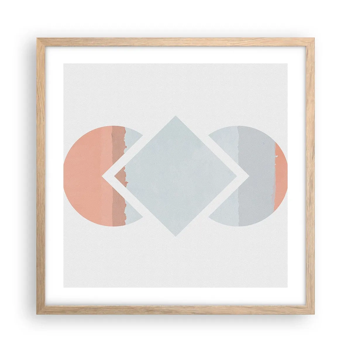 Affisch i ram av ljusek - Situationen är klar - 50x50 cm