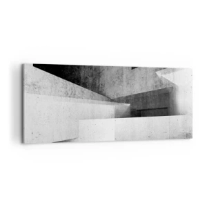 Canvastavla - Bild på duk - Rummets struktur - 100x40 cm
