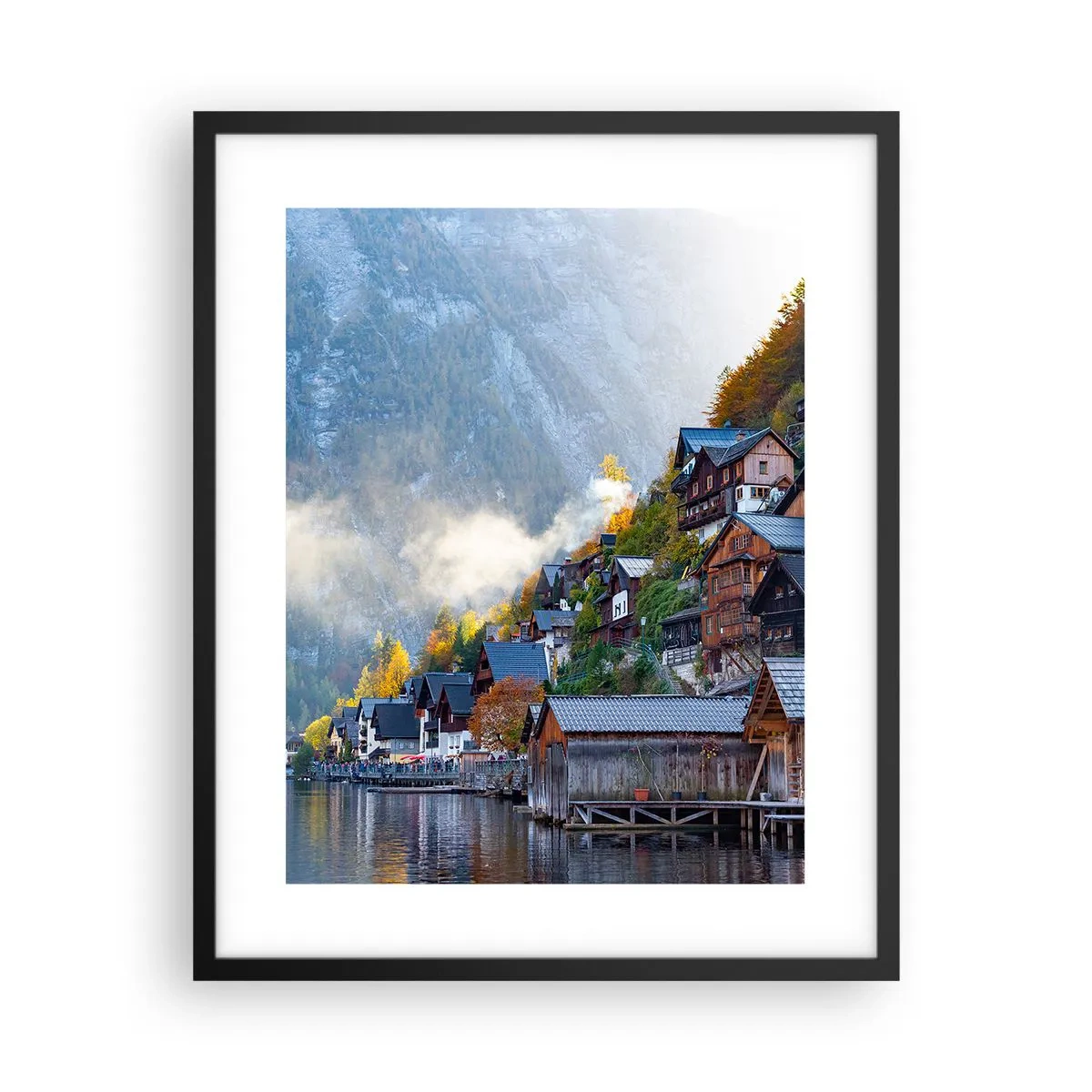 Affisch i svart ram - Alpina klimat - 40x50 cm