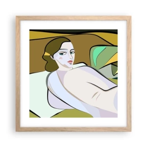 Affisch i ram av ljusek - Intim porträtt - 40x40 cm
