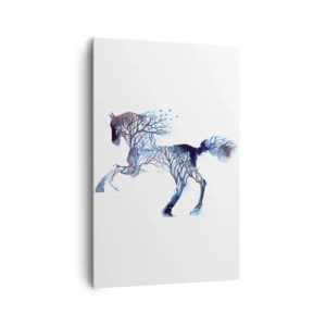 Canvastavla - Bild på duk - Som om skogen rört sig - 80x120 cm