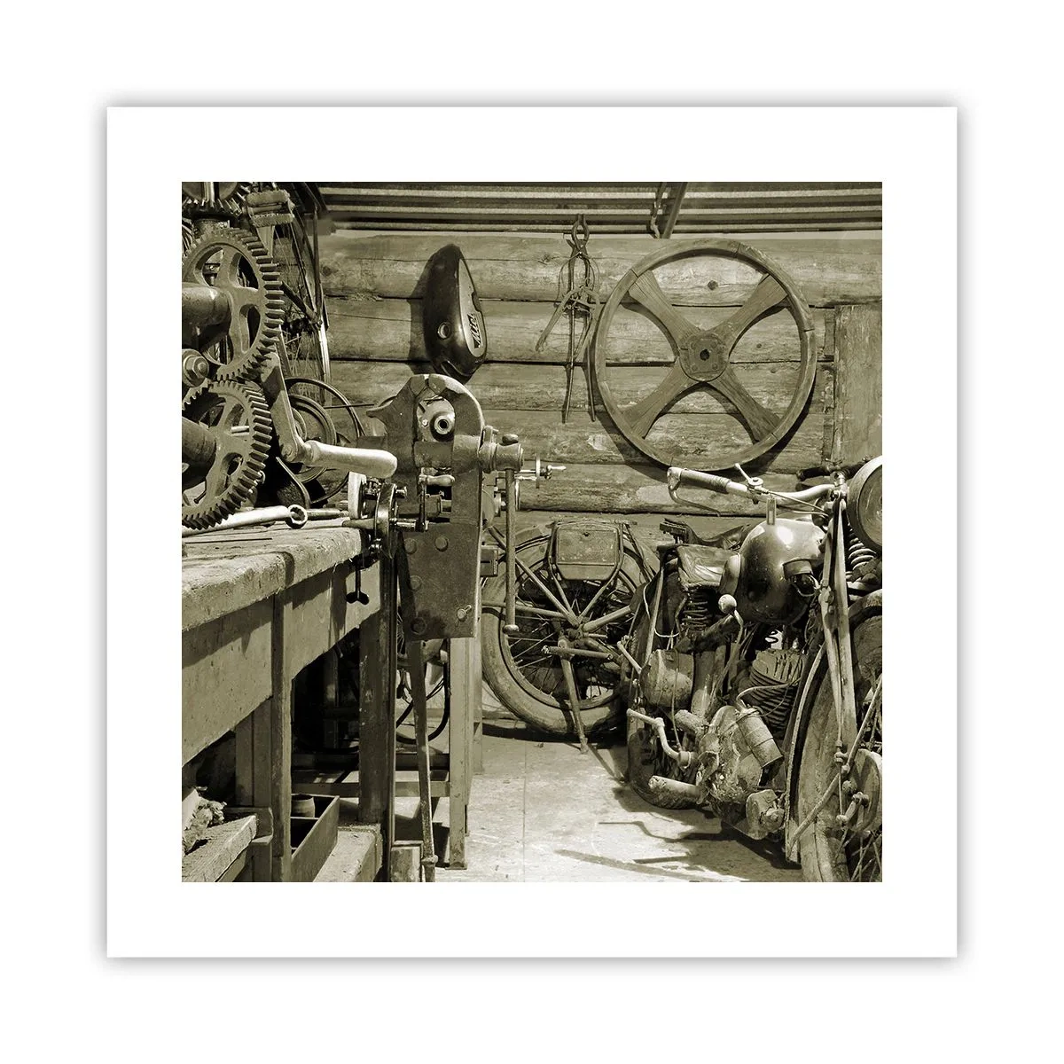 Affisch - I onkel Lasses skjul - 40x40 cm