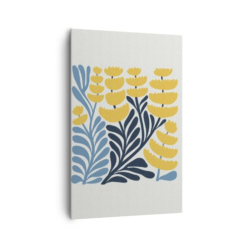 Canvastavla - Bild på duk - Solig rabatt - 80x120 cm