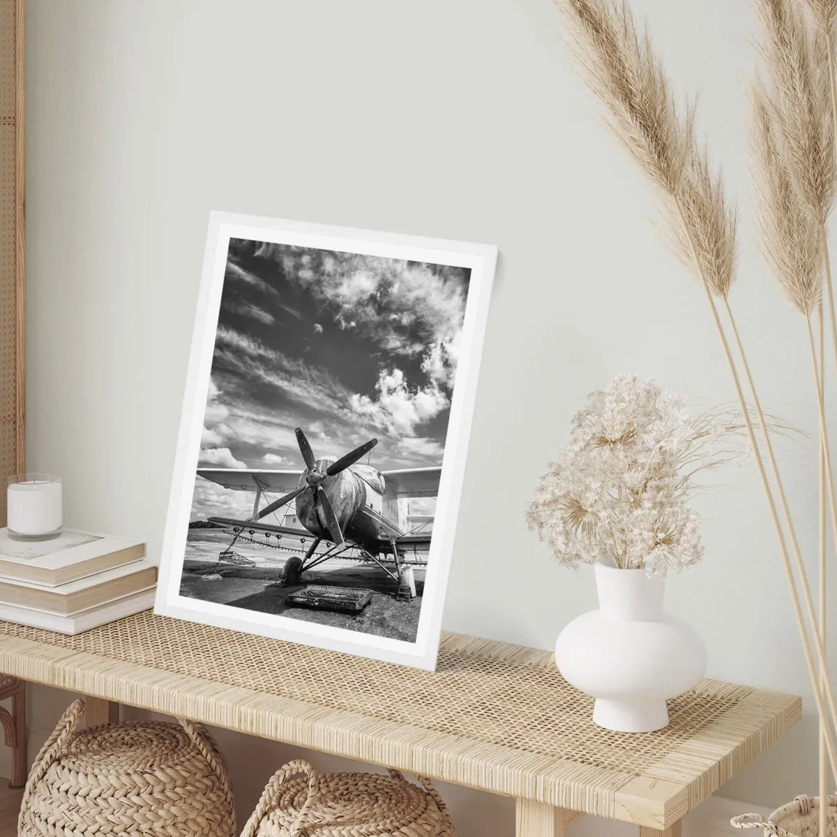 Affisch i vit ram - Jag kan inte vänta! - 30x40 cm