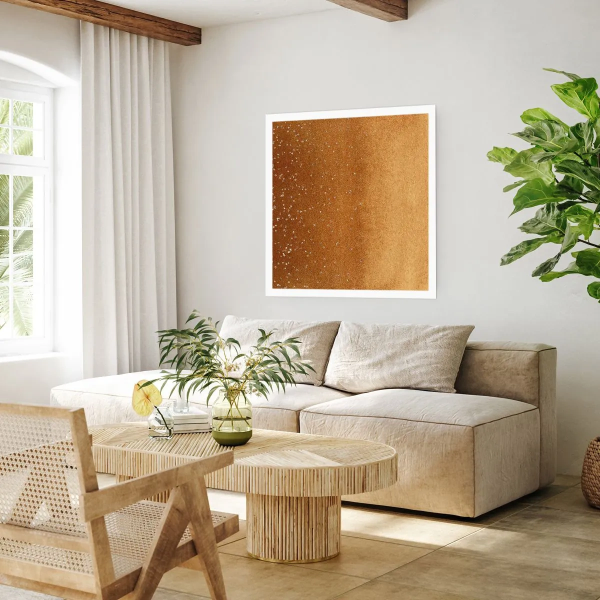 Affisch - Ljusets födsel - 40x40 cm