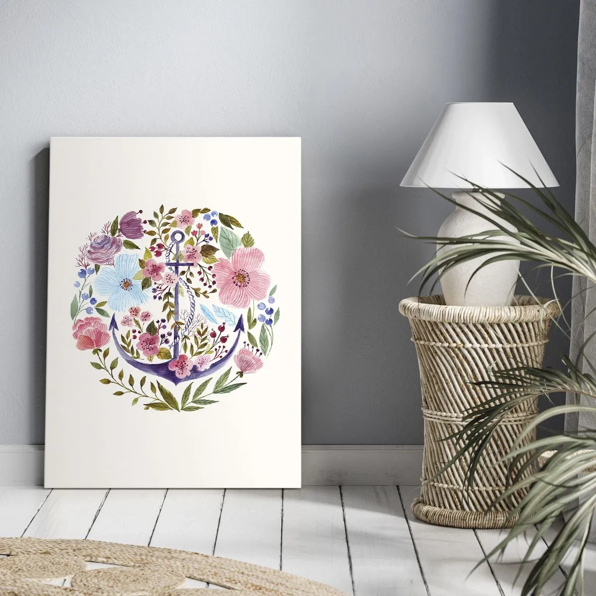 Canvastavla - Bild på duk - En seglares goda sömn - 55x100 cm