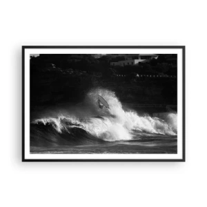 Affisch i svart ram - Utmaning accepterad! - 100x70 cm