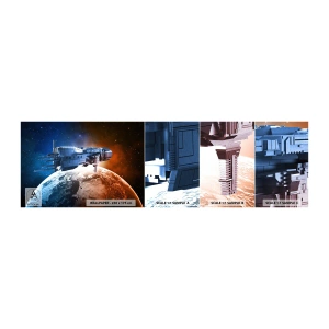 Fototapet Prov Standard Eco - Uppmärksam åskådare - Kosmos, Rymdskepp, Shuttle - 100x30 cm