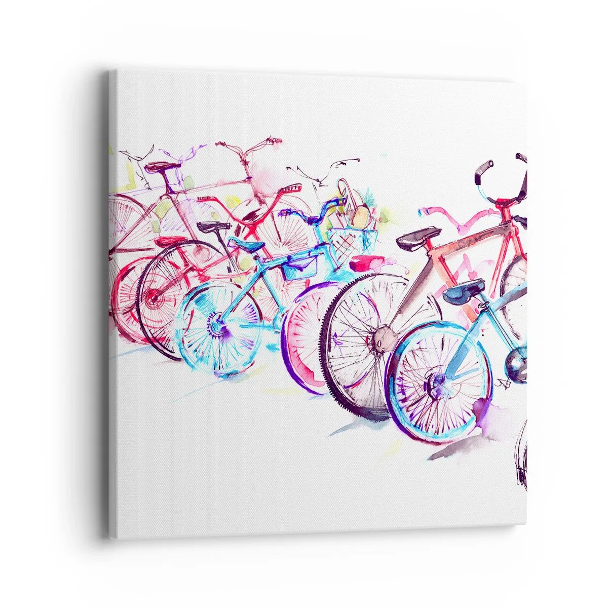 Canvastavla - Bild på duk - Antimotoklubbens träff - 40x40 cm