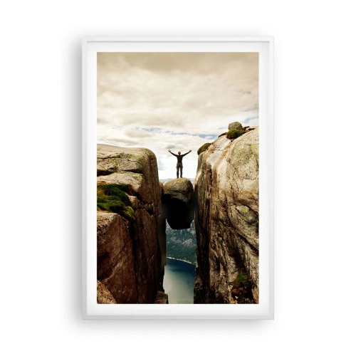 Affisch i vit ram - Hur jag mår?! - 61x91 cm