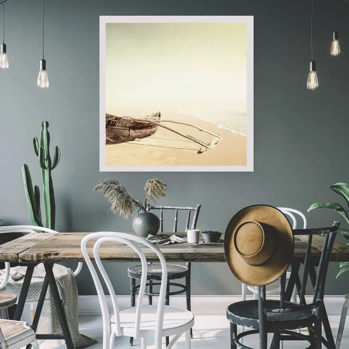 Affisch - Minne från sydliga hav - 40x40 cm