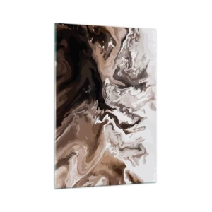 Glastavla - Bild på glas - Färgabstraktion - 70x100 cm