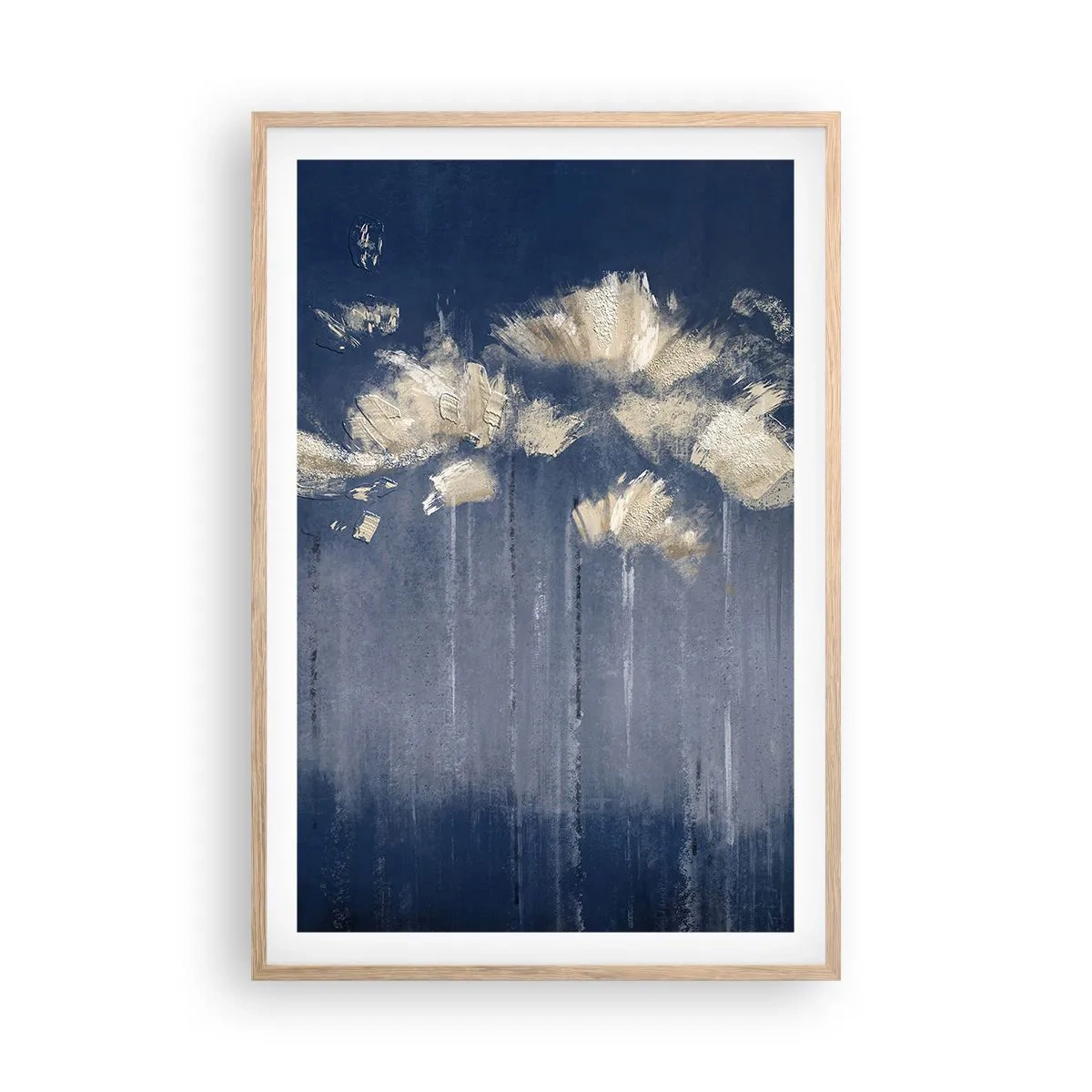 Affisch i ram av ljusek - Som kronblad i vinden - 61x91 cm