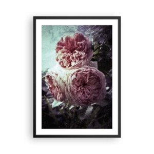Affisch i svart ram - I en romantisk atmosfär - 50x70cm - I en romantisk atmosfär - Modern väggdekoration för vardagsrum och sovrum ARTTOR