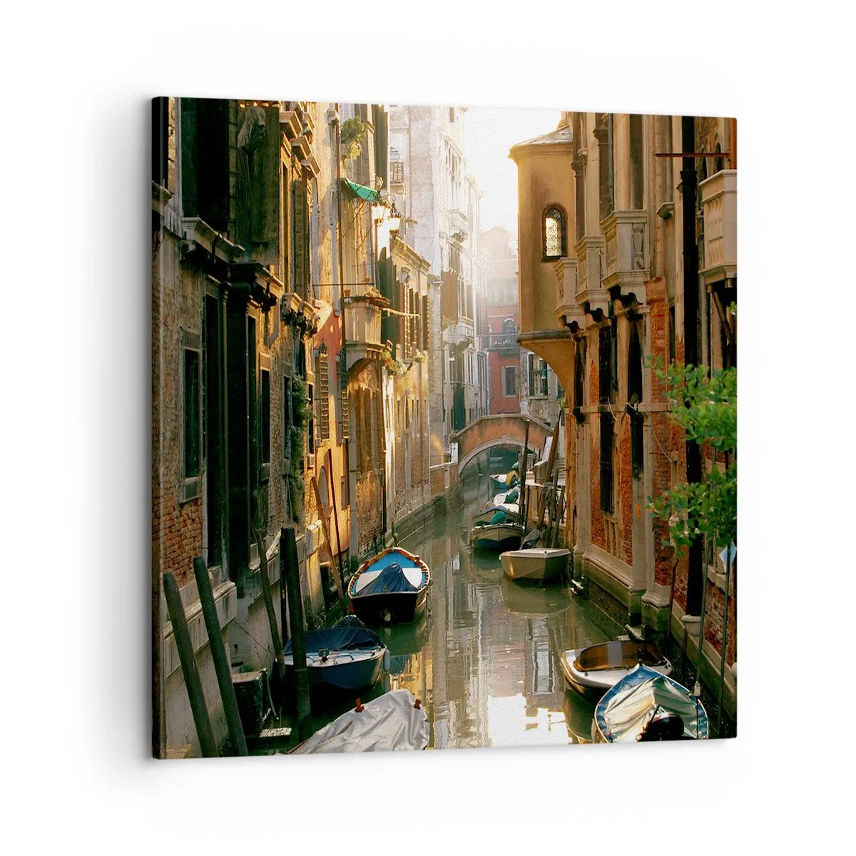 Canvastavla - Bild på duk - På en gränd i Venedig - 60x60 cm