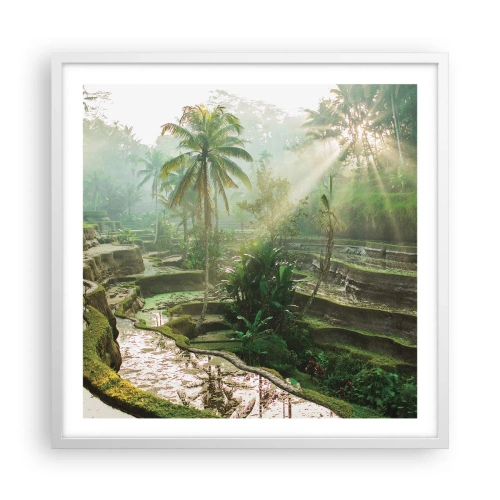 Affisch i vit ram - Växa upp i solsken - 60x60 cm