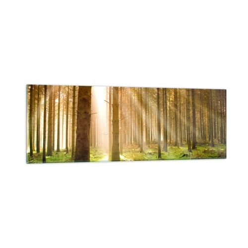 Glastavla - Bild på glas - Snart kommer alverna - 90x30 cm