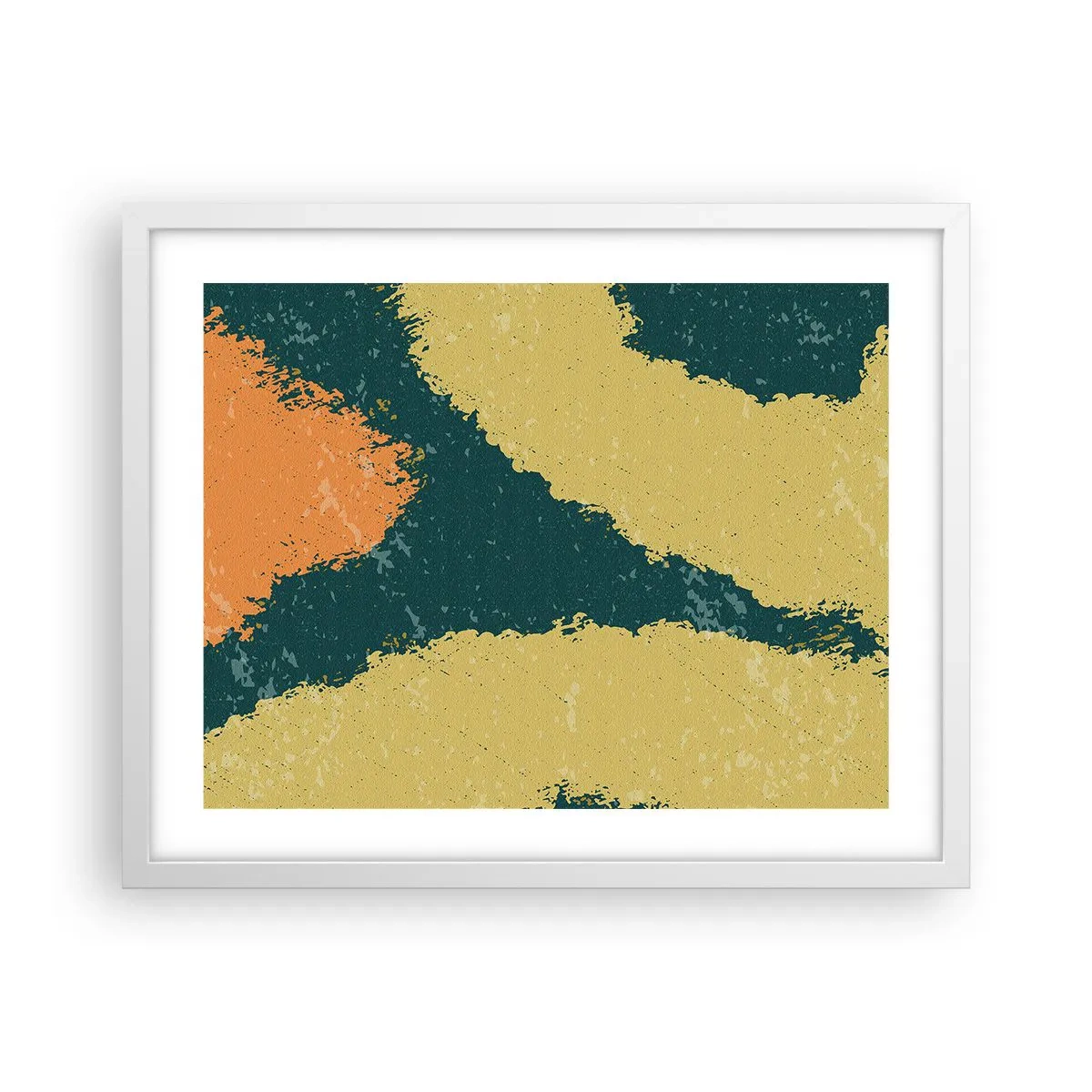 Affisch i vit ram - Abstraktion - i slow motion - 50x40 cm