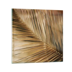 Glastavla - Bild på glas - Naturlig pelargång - 60x60 cm