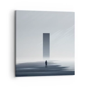 Canvastavla - Bild på duk - Möjlighet eller hot? - 70x70 cm