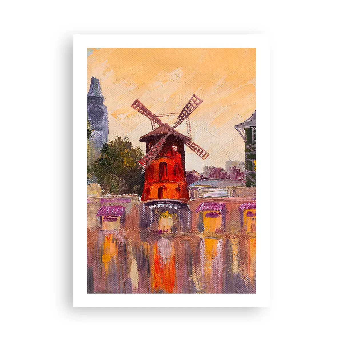 Affisch - Ikoner av Paris – Moulin Rouge - 50x70 cm