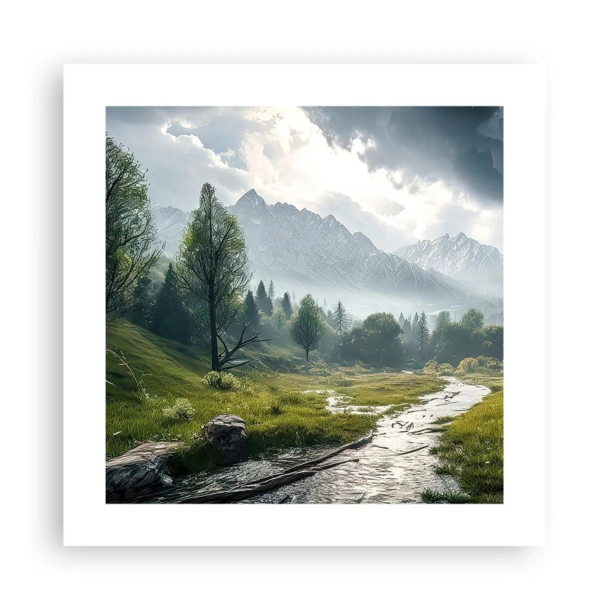 Affisch - Fram och tillbaka - 40x40 cm