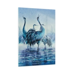 Glastavla - Bild på glas - Morgonmöte - 50x70 cm