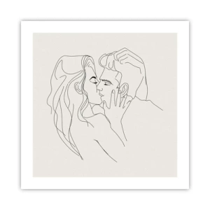 Affisch - I kärlekens famn - 50x50 cm