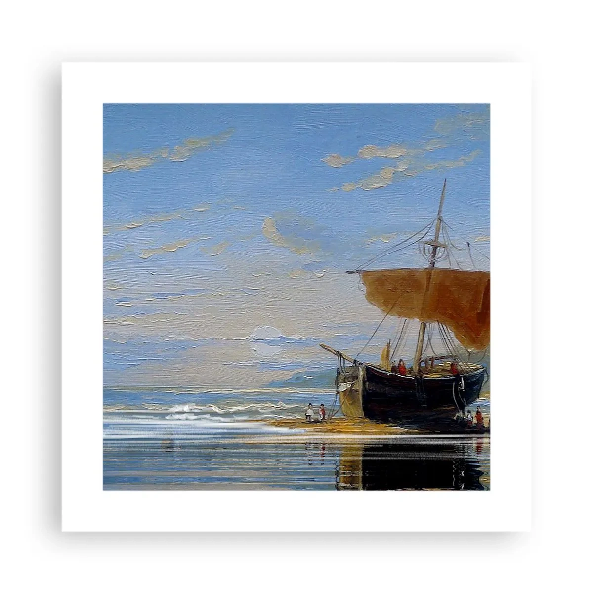 Affisch - Vatten, jord, luft - 40x40 cm